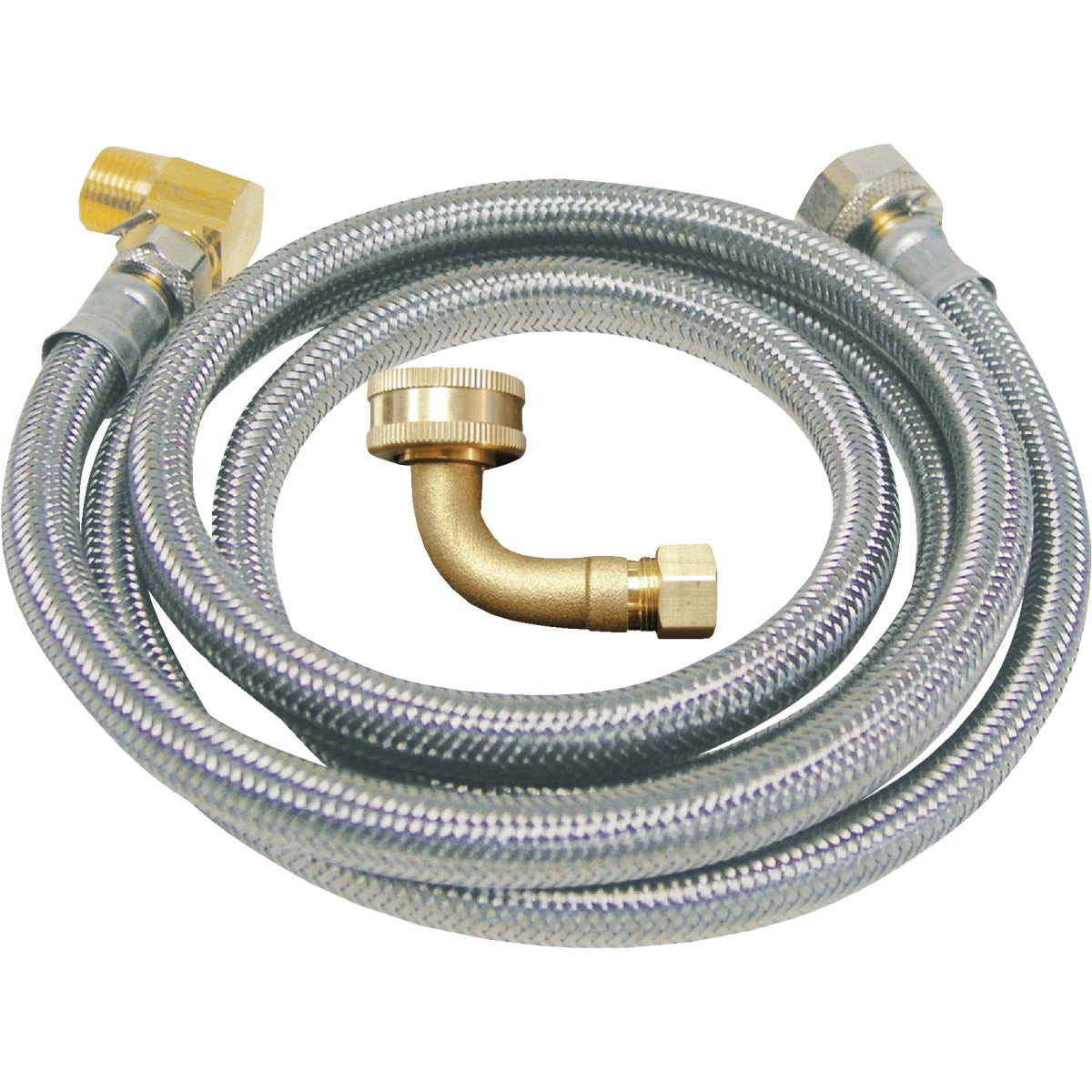 B&K 3/8 In. x 3/8 In. x 72 In. L Stainless Steel Dishwasher Connector