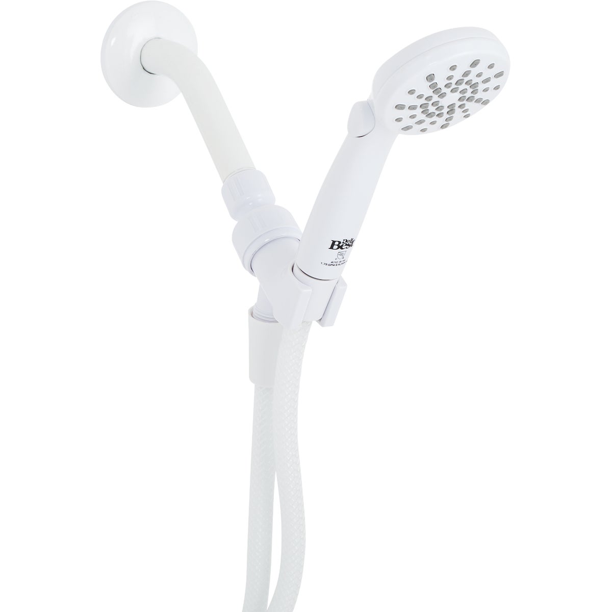 Home Impressions 2-Spray 1.8 GPM Handheld Shower, White