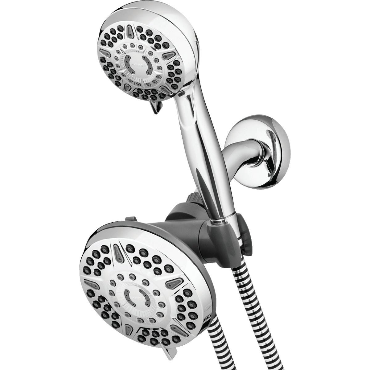 Waterpik PowerPulse Massage Dual Shower System 6+6-Spray 1.8 GPM Combo Handheld Shower & Rainfall Showerhead, Chrome