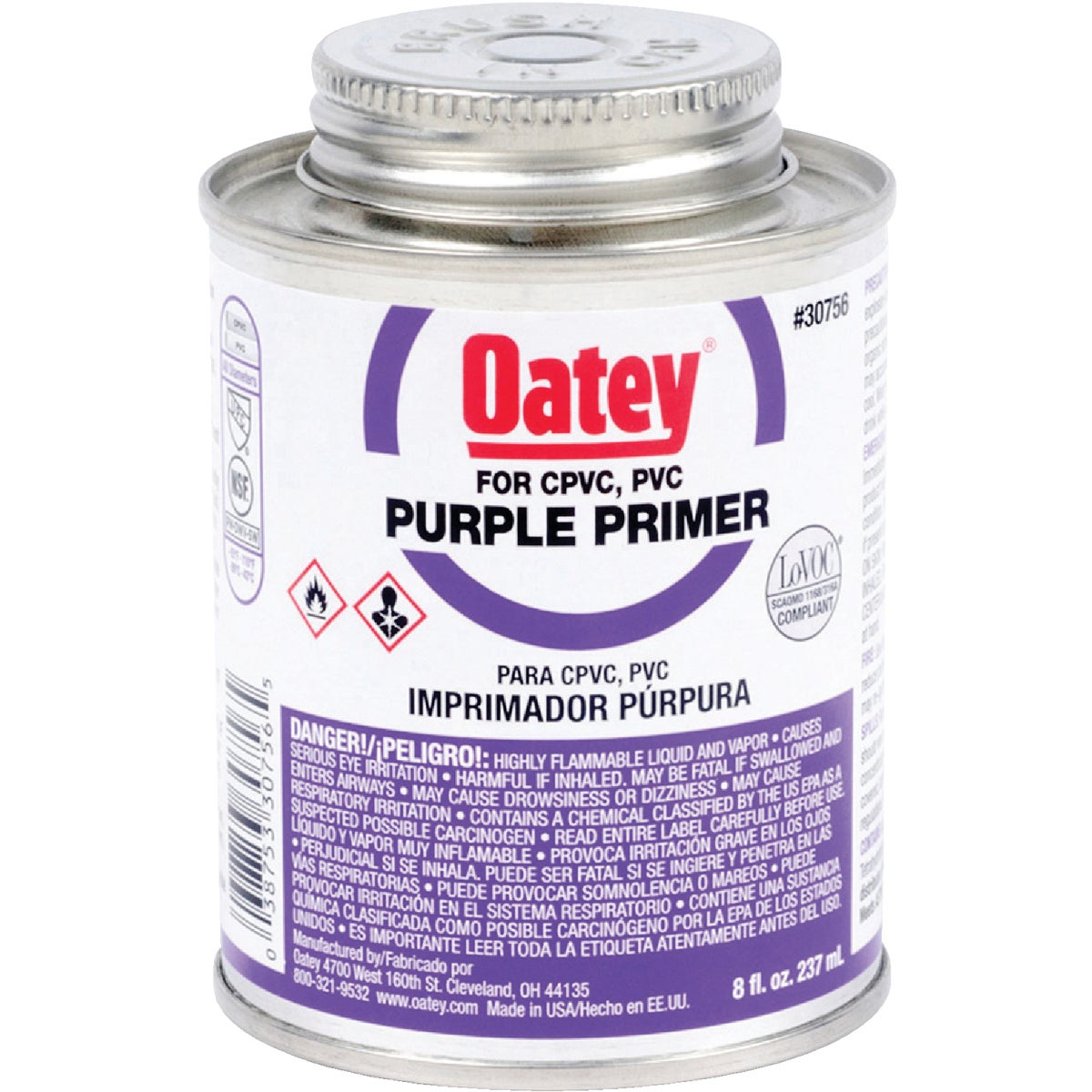 Oatey 8 Oz. Purple Pipe and Fitting Primer for PVC/CPVC