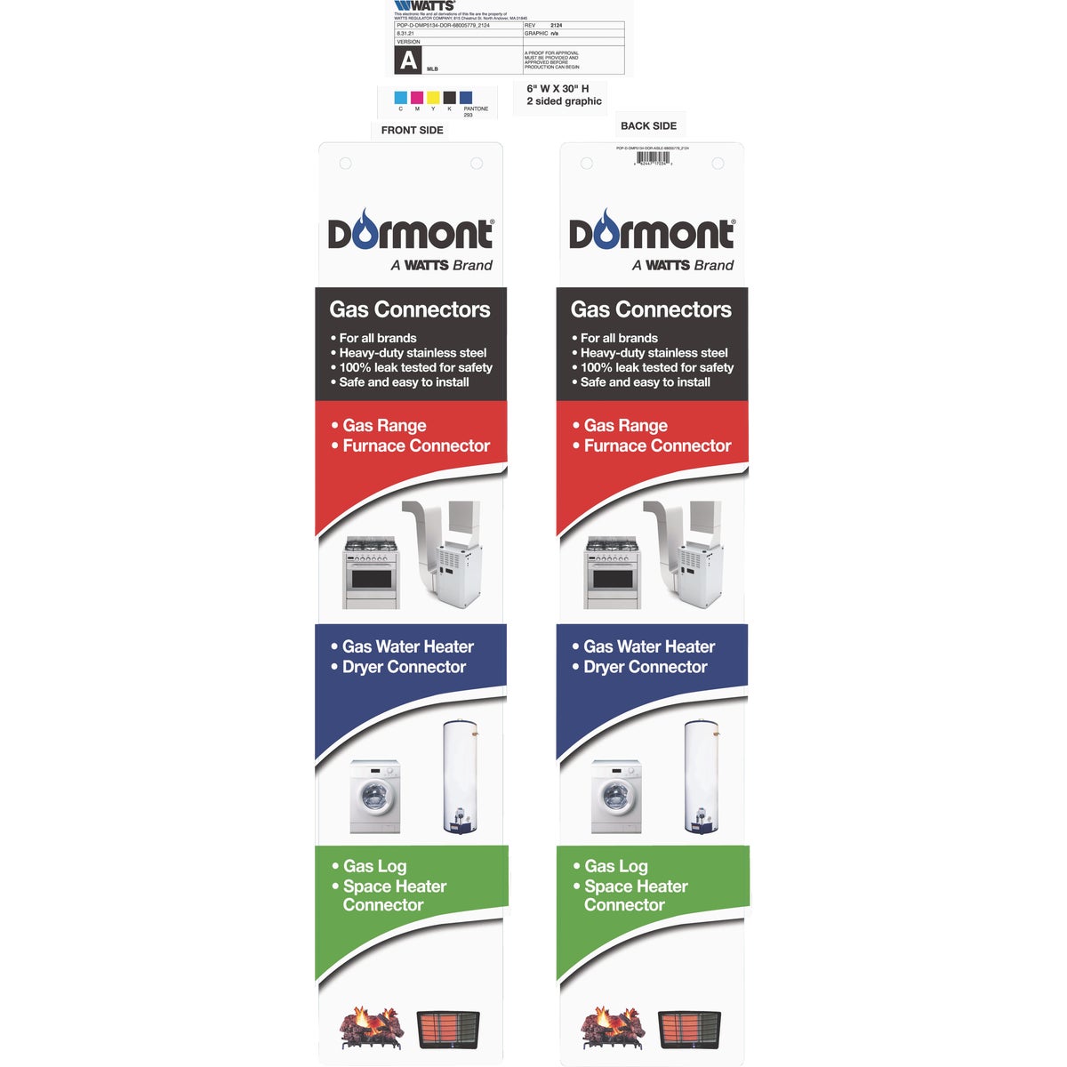 Dormont Gas Connector 6 In. x 30 In. POP Kit