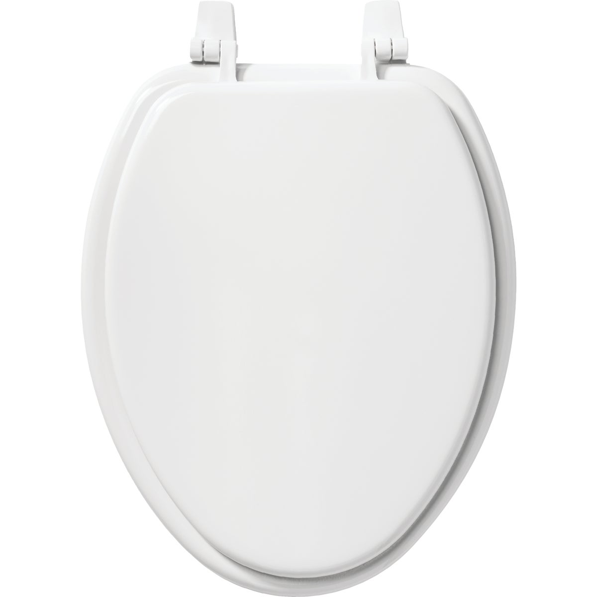 Mayfair by Bemis Elongated White Enameled Wood Toilet Seat