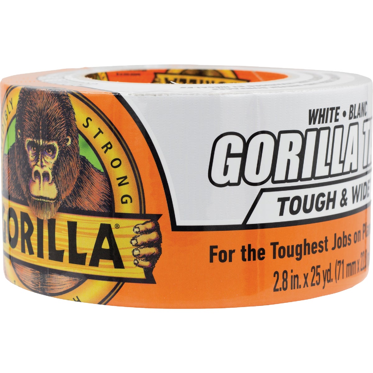Gorilla 2.88 In. x 25 Yd. Tough & Wide Heavy-Duty Duct Tape, White