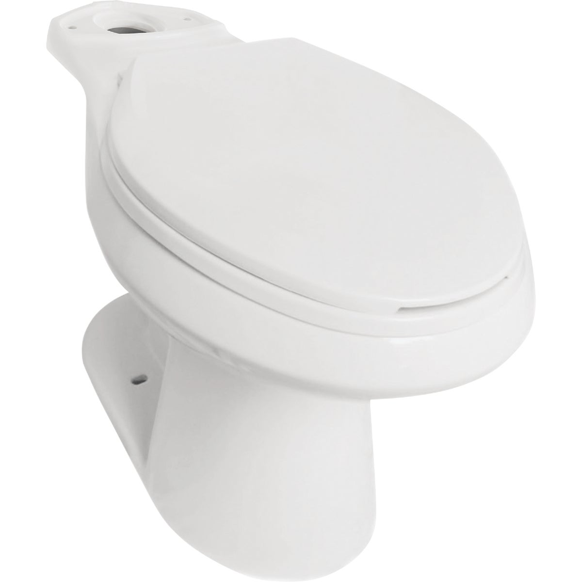 Compass Manufacturing Freeport White Elongated 1.28 GPF 17 In. Grab-N-Go Toilet Bowl