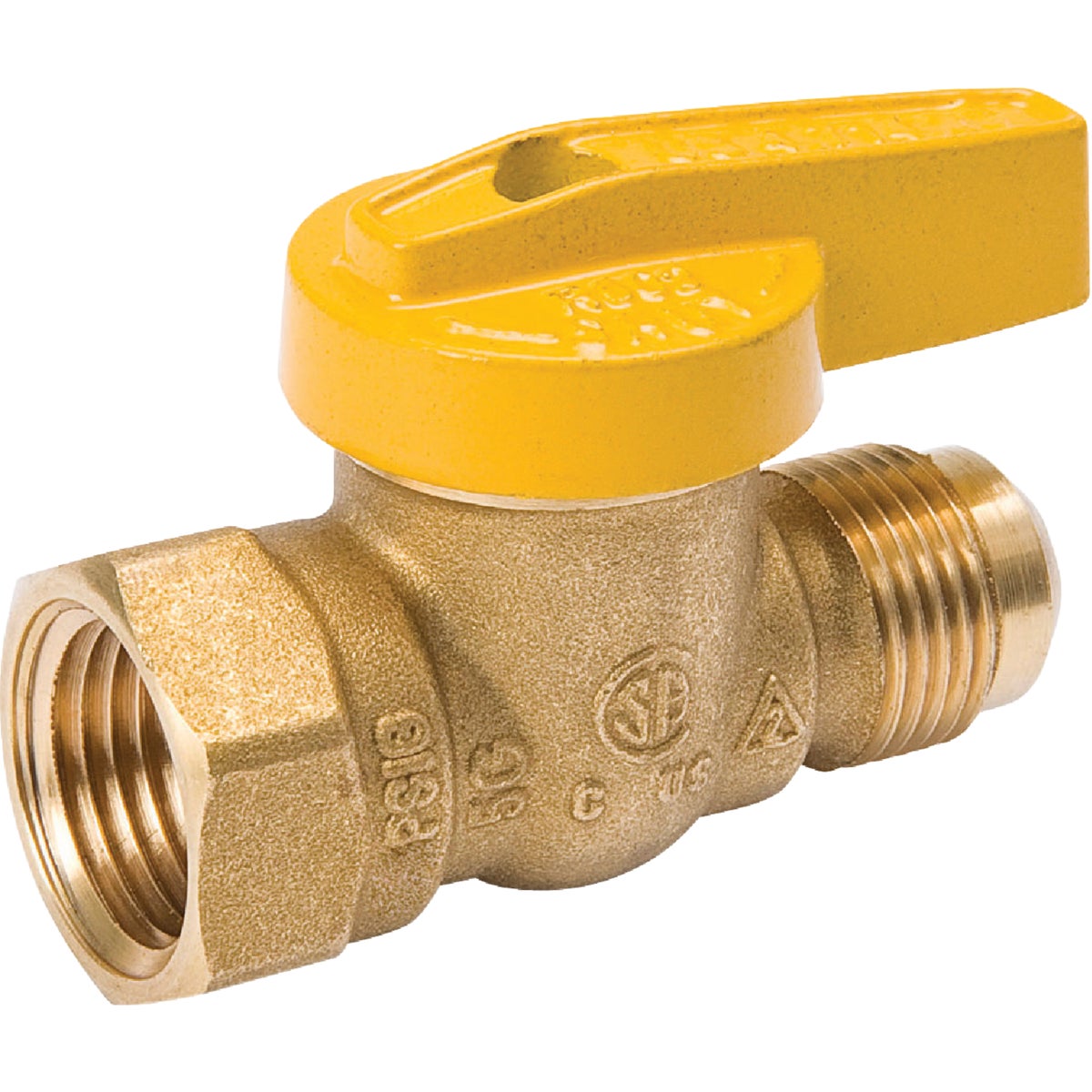 ProLine 1/2 In. Flare x 1/2 In. FIP Forged Brass Gas Ball Valve