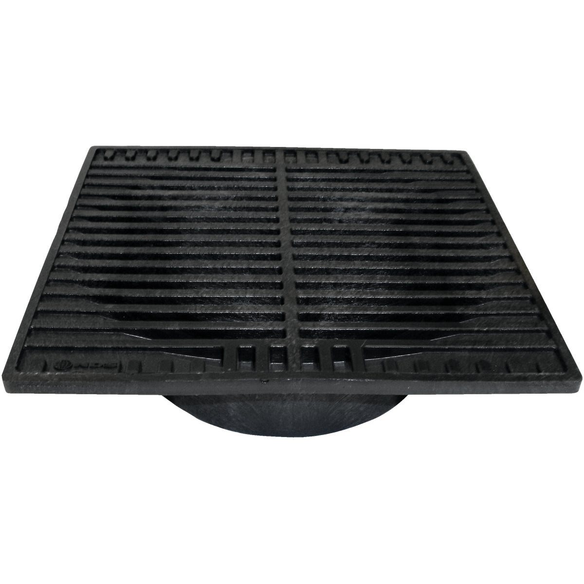 NDS 9 In. x 9 In. Black Polyolefin Square Grate