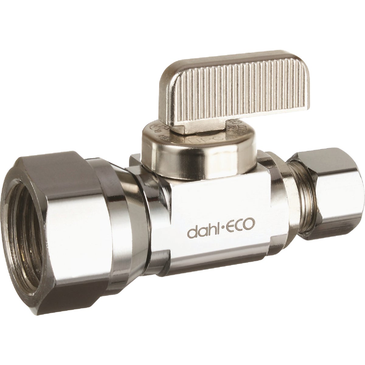 dahl 1/2 In. FIP x 3/8 In. OD Comp Straight Plated Supply Stop
