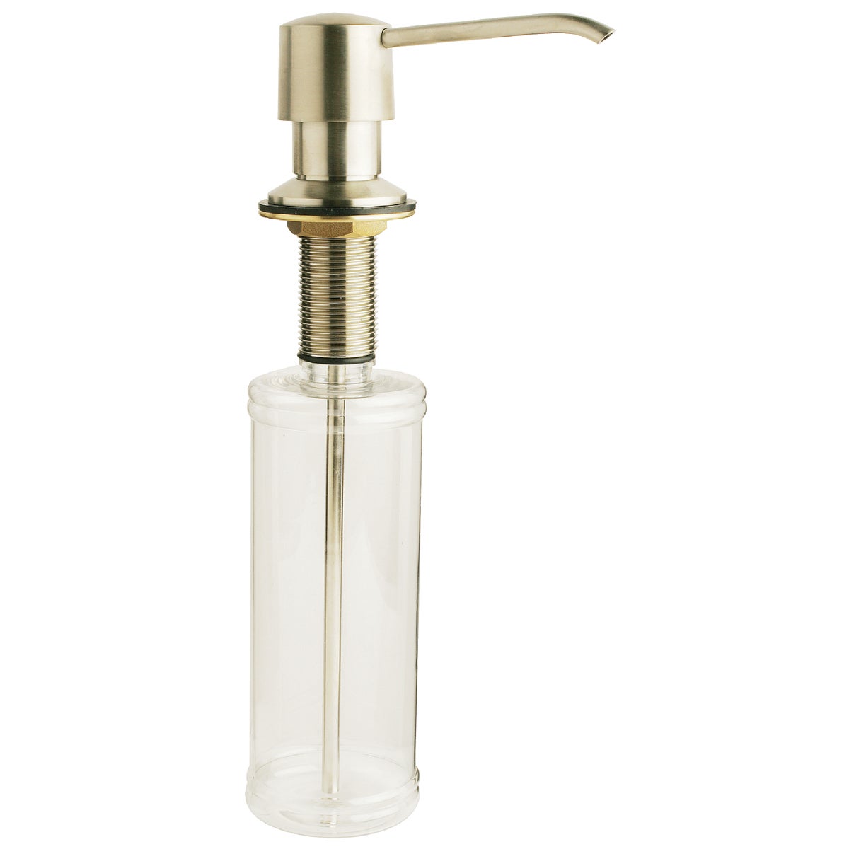 Do it Brushed Nickel Clear Body Soap Dispenser