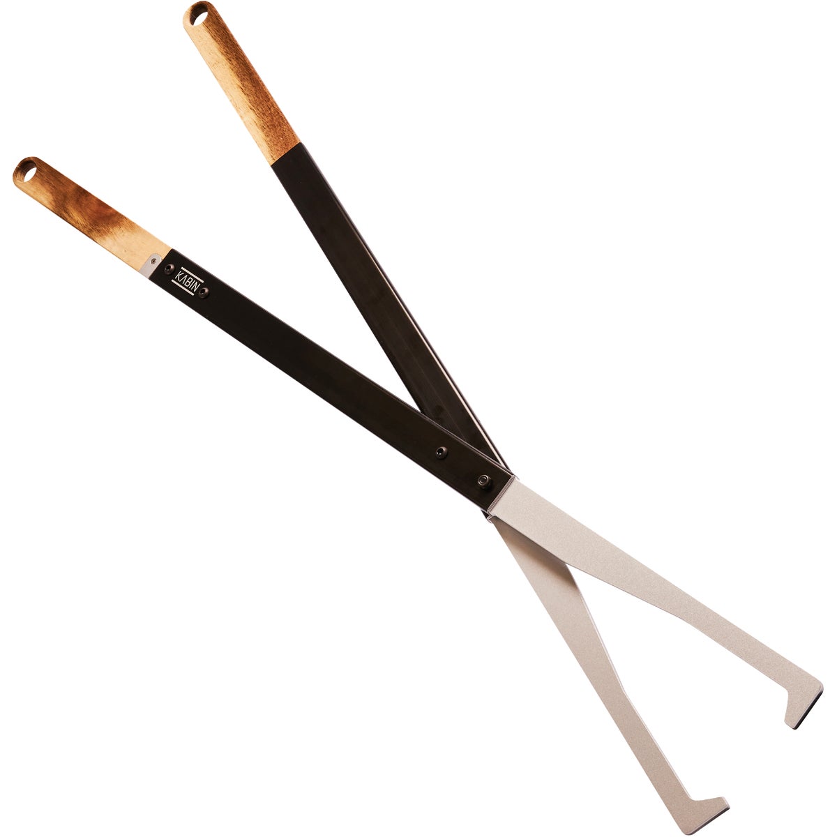 KABIN Aluminum 38 In. Black Fireplace Tongs