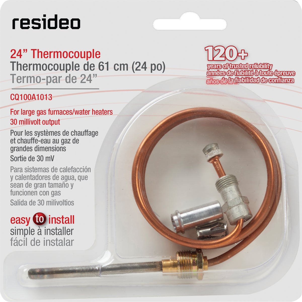 Resideo 24 In. 30mV Universal Thermocouple