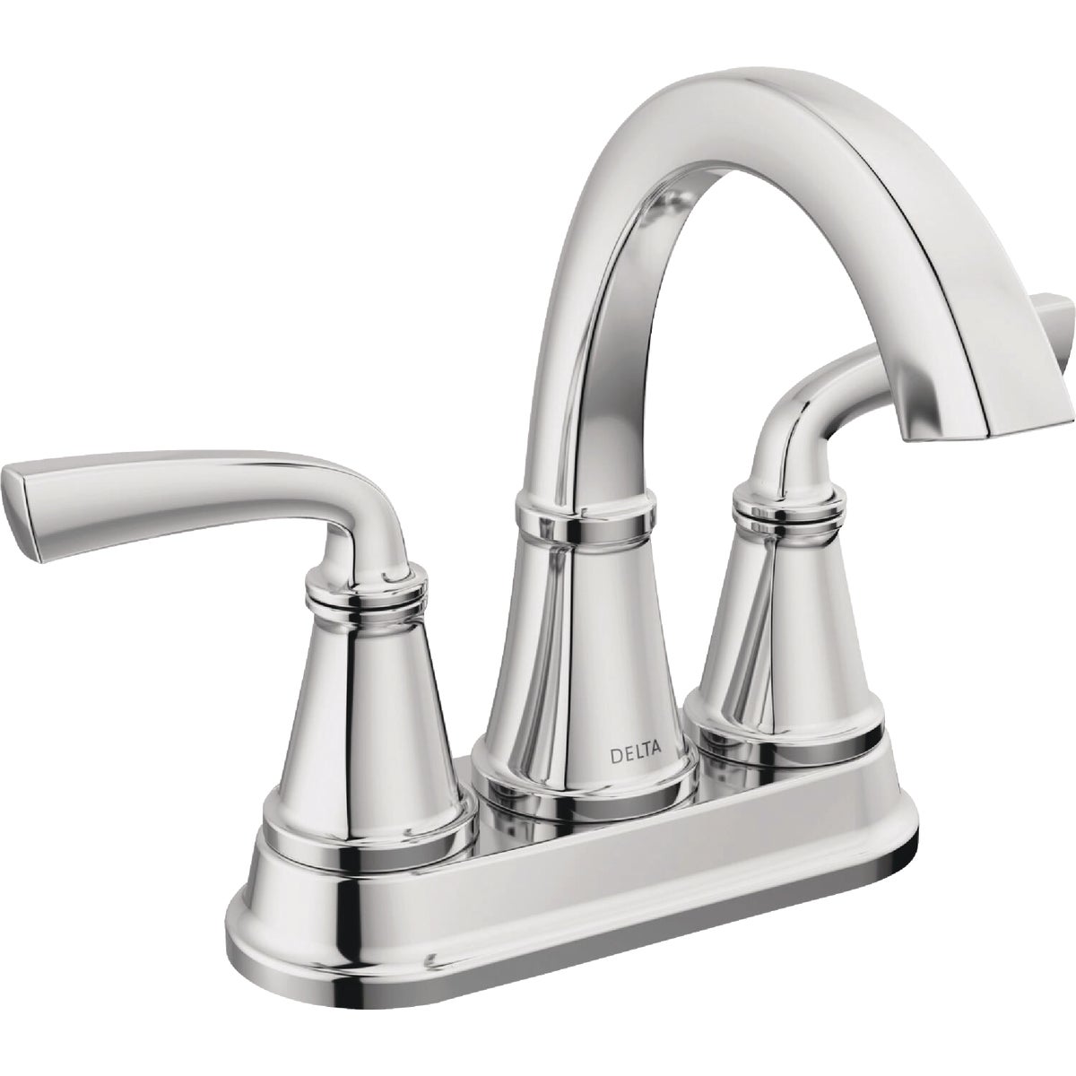 Delta Geist Chrome 2-Handle Lever Centerset Bathroom Faucet