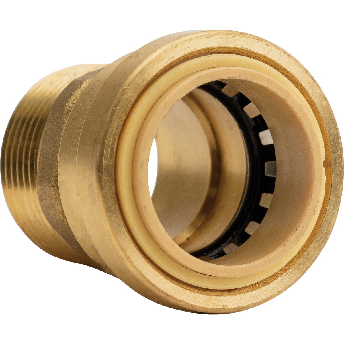 QuickFitting 1 In. Push-to-Connect x 1 In. MNPT Brass Straight Male Adapter