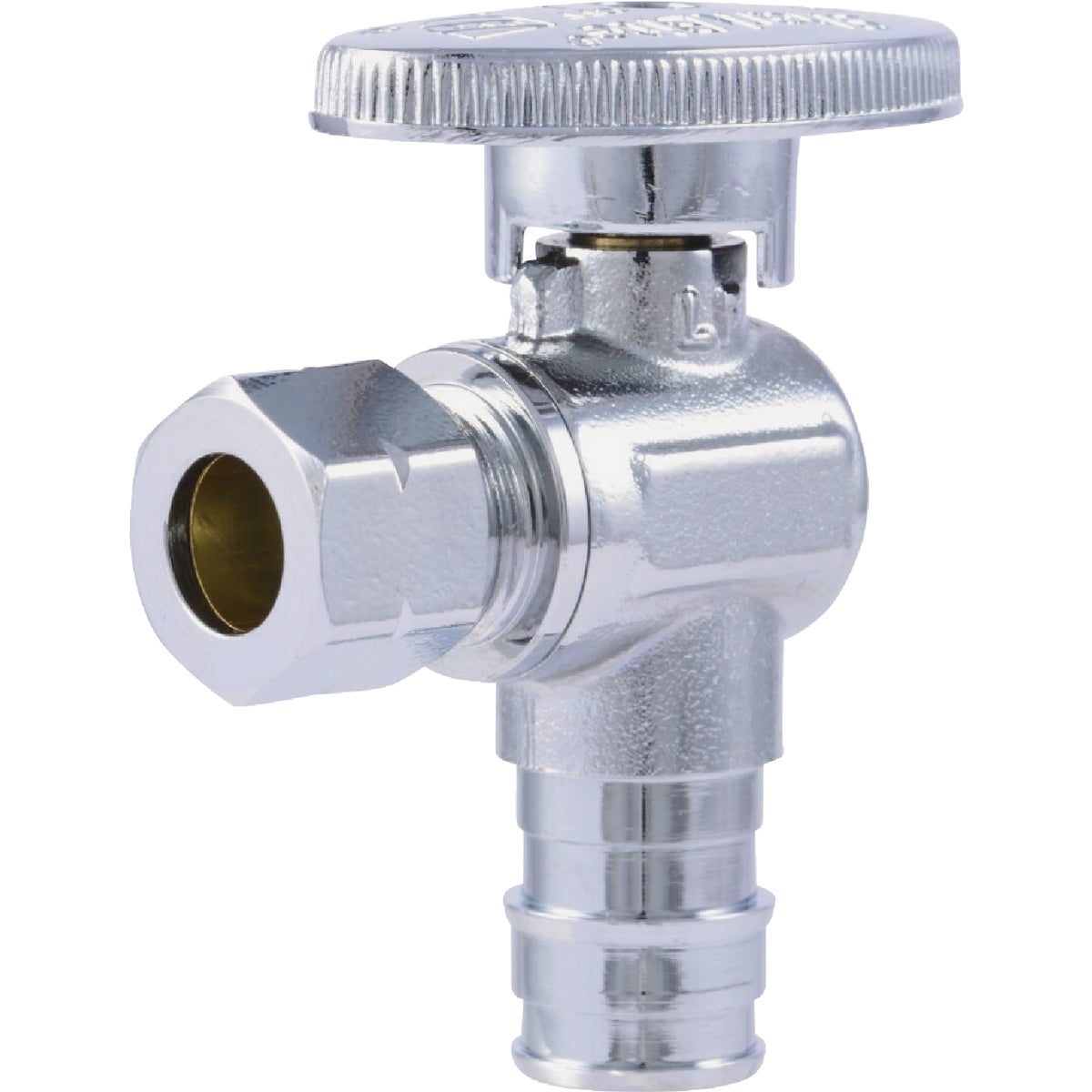 SharkBite 1/2 In. Barb x 3/8 In. Compression Angle PEX-A Stop Valve