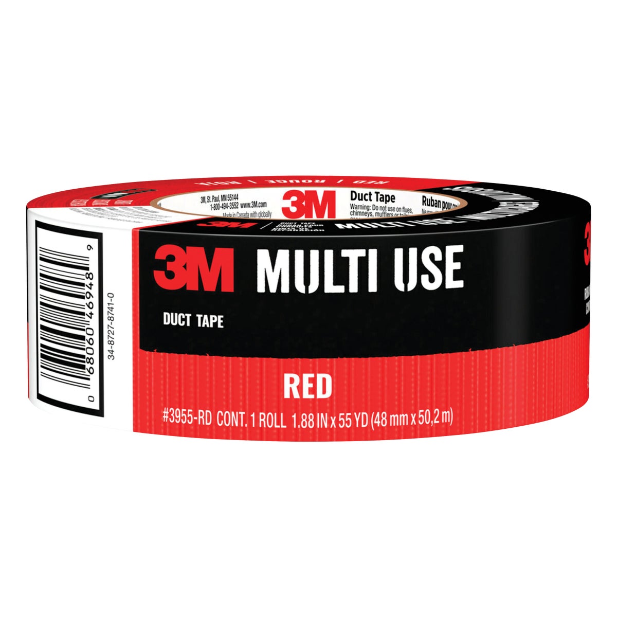 1.88″X55YD RED DUCT TAPE