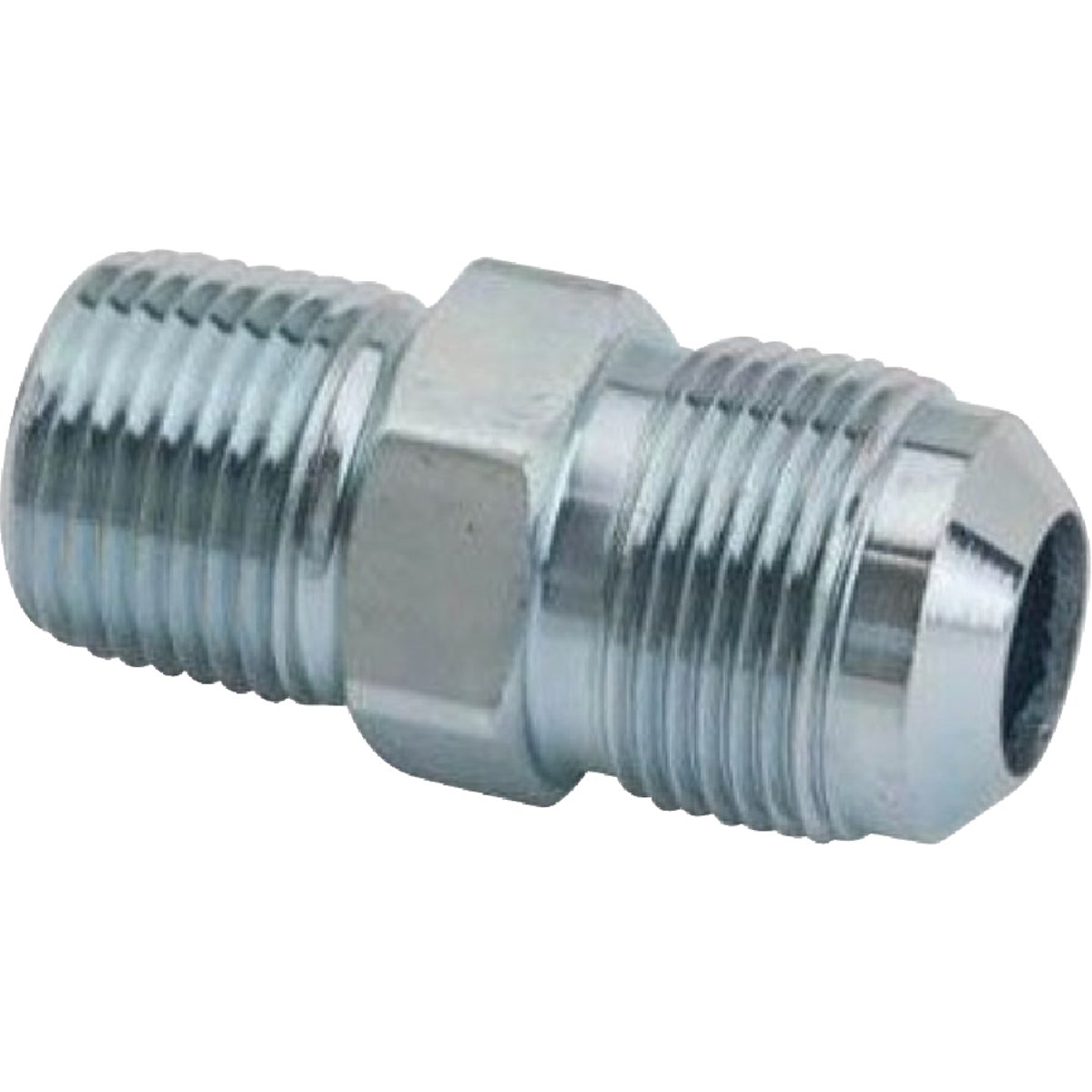 Dormont 5/8 In. OD Male Flare x 1/2 In. MIP (Tapped 3/8 In. FIP) Zinc-Plated Carbon Steel Adapter Gas Fitting, Bulk