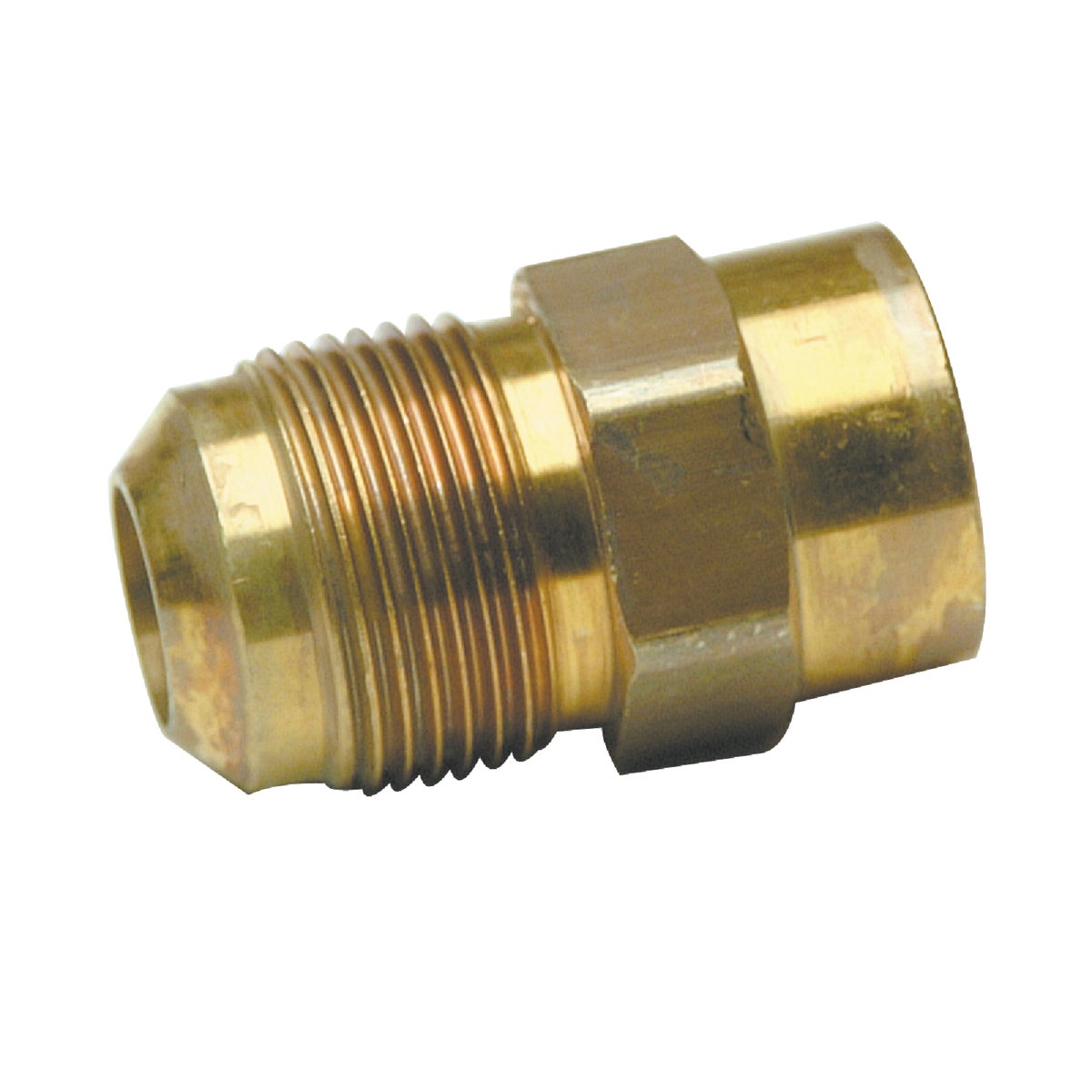 Dormont 5/8 In. OD Male Flare x 1/2 In. FIP Zinc-Plated Carbon Steel Adapter Gas Fitting, Bulk