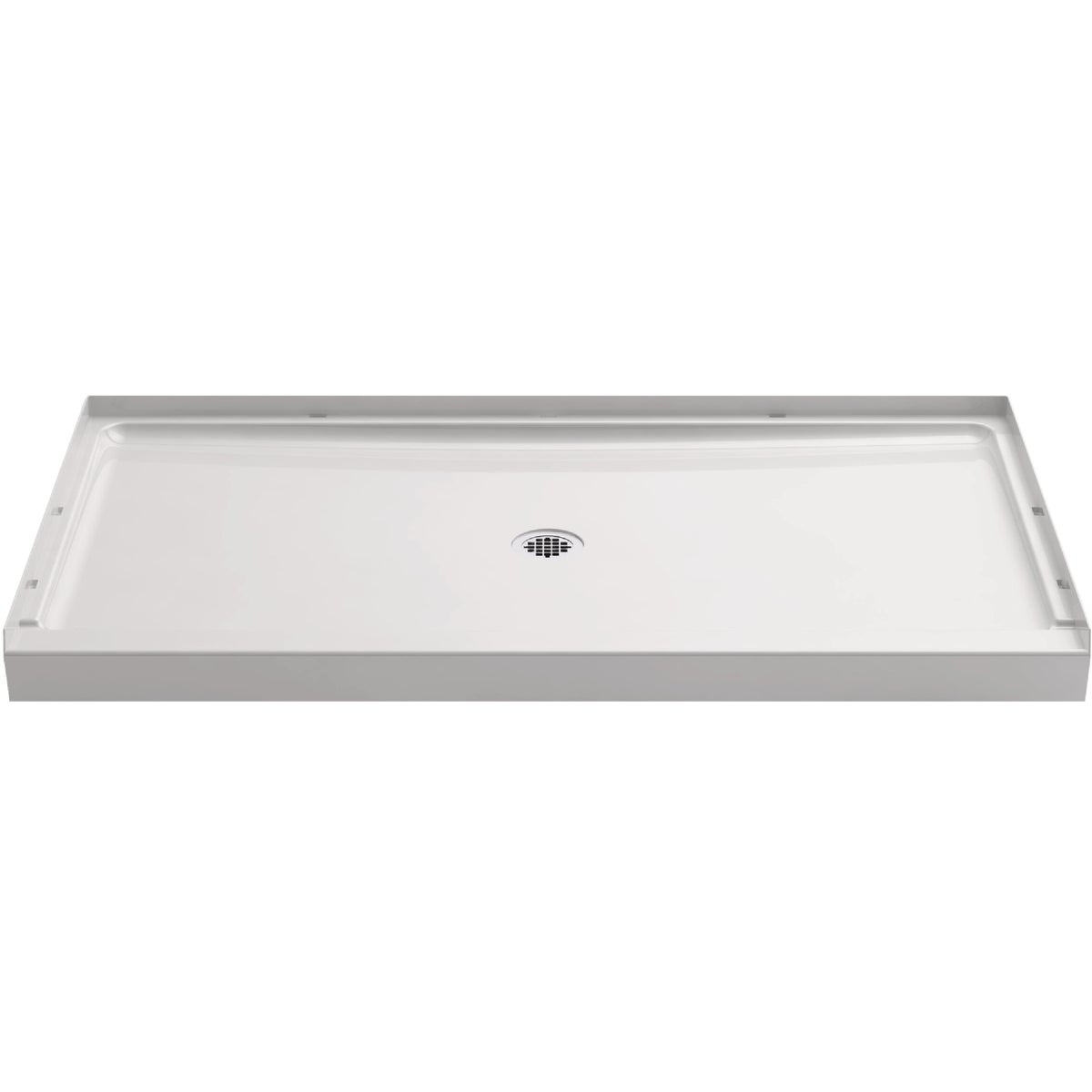 Sterling GUARD+ 48 In. W x 34 In. D Center Drain Shower Pan, White