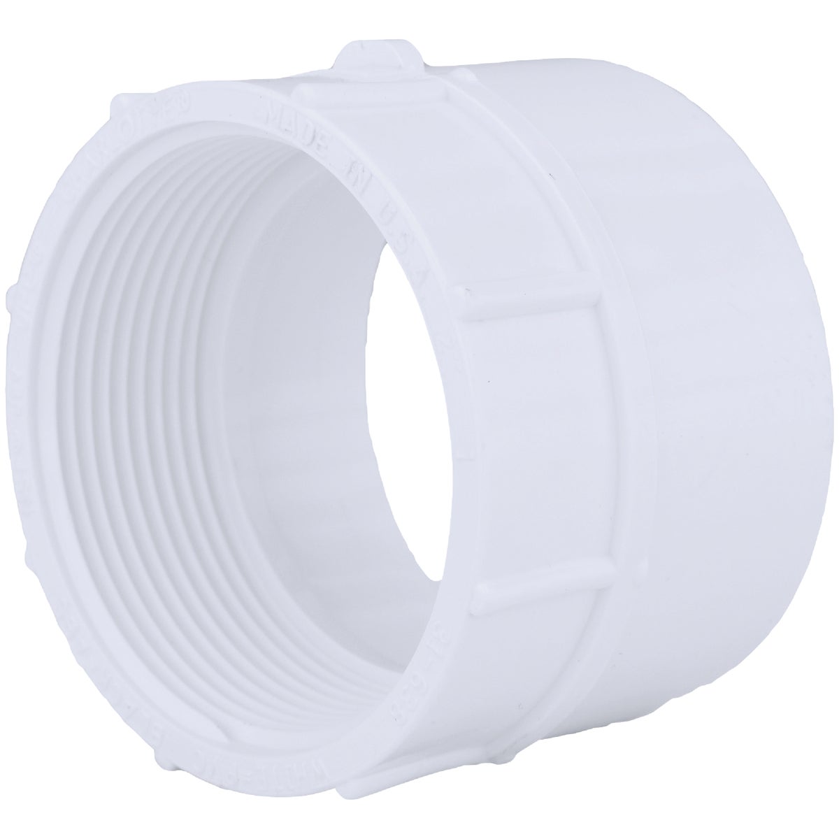 Charlotte Pipe 2 In. Hub x 2 In. FPT Schedule 40 DWV PVC Adapter