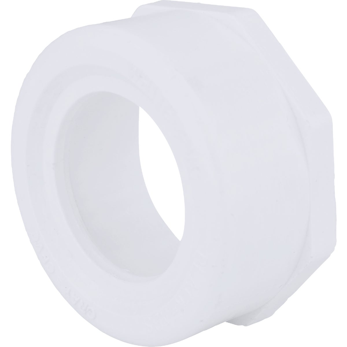 Charlotte Pipe 2 In. SPG x 1-1/2 In. Hub Schedule 40 DWV Flush PVC Bushing