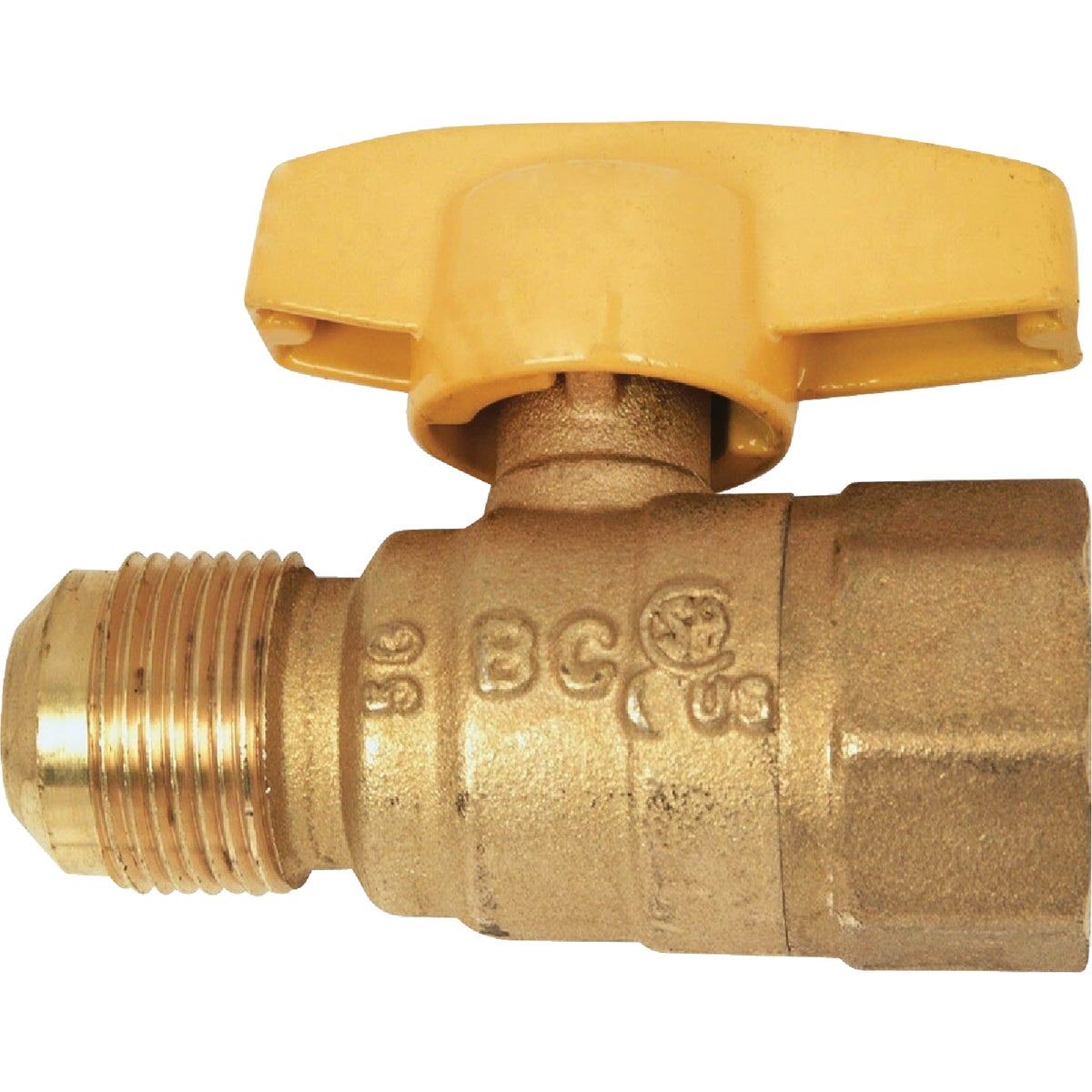 Dormont 5/8 In. OD Male Flare x 3/4 In. FIP Forged Brass Gas Shutoff Valve