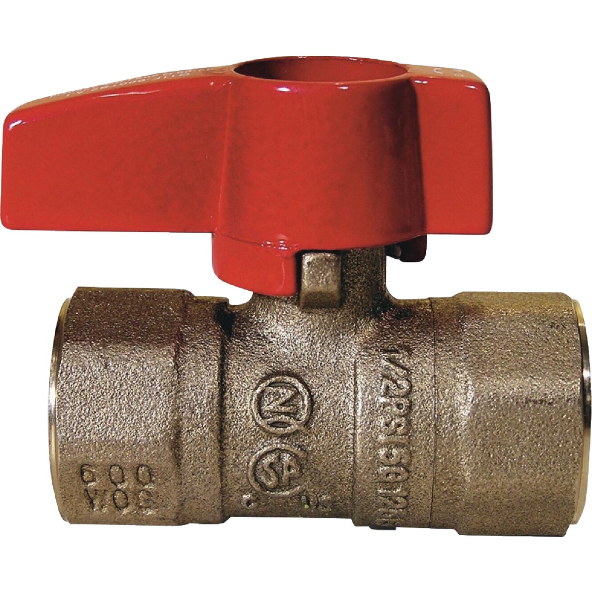 Dormont 1/2 In. FIP x 1/2 In. FIP Forged Brass Straight Gas Shutoff Valve