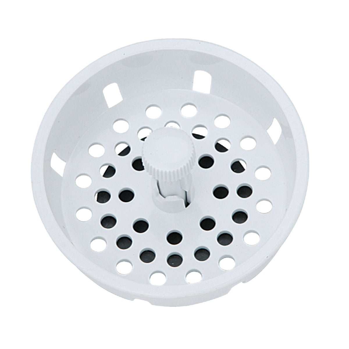 Do it 3-1/2 In. White Basket Strainer Stopper