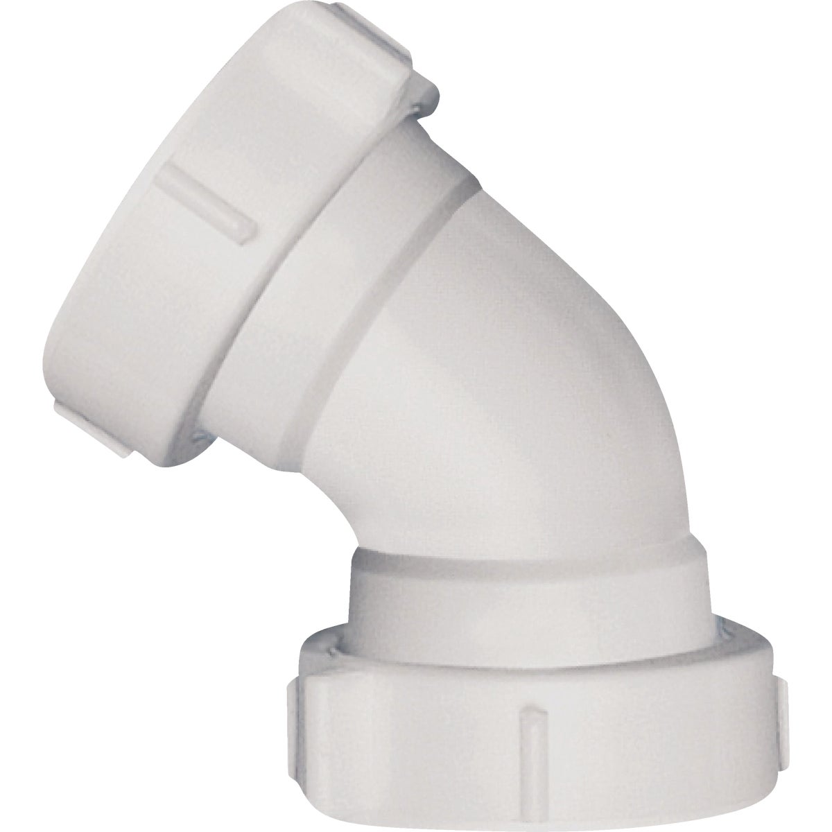 Keeney 1-1/2 In. 45 Degree White Plastic Elbow