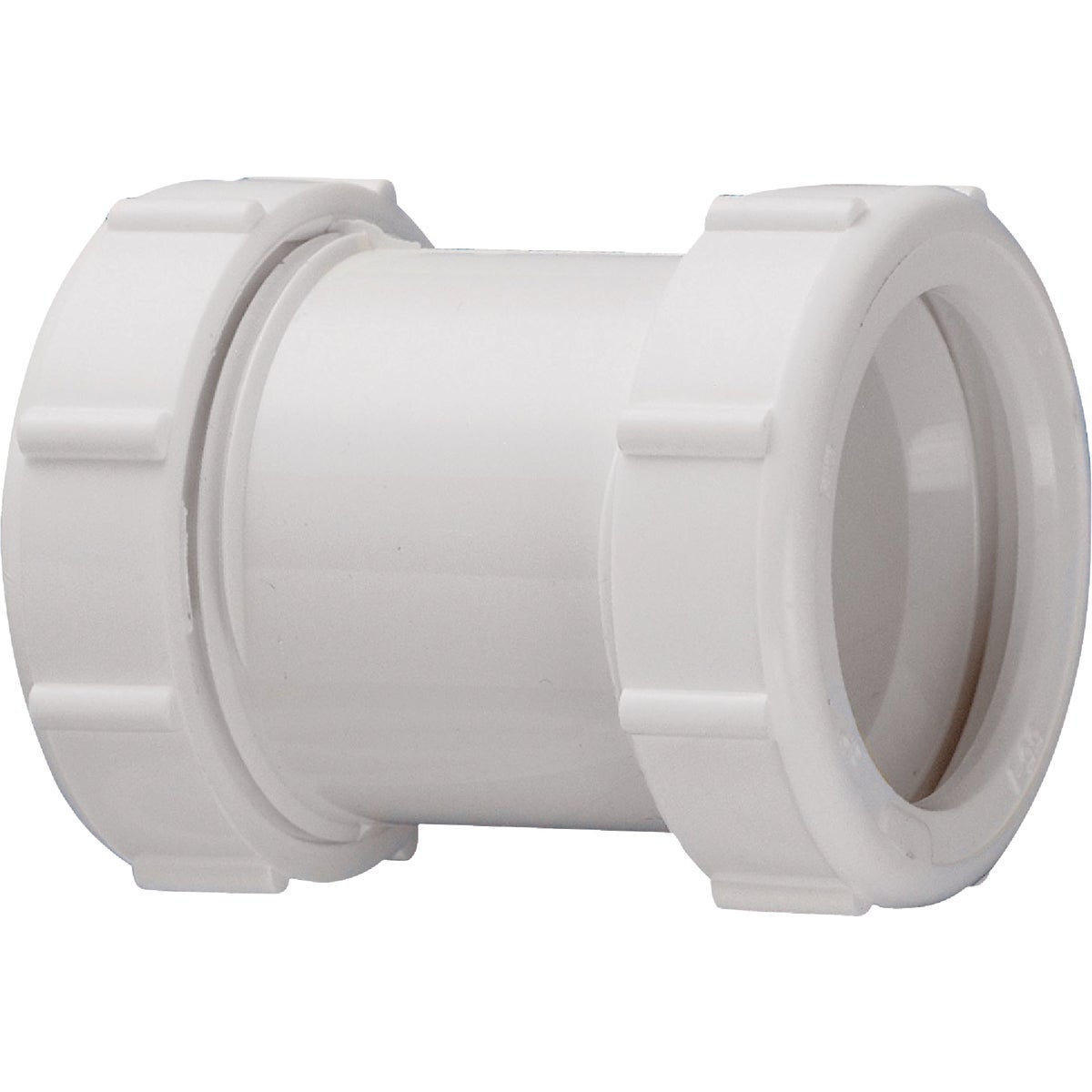 Do it 1-1/2 In. X 1-1/2 In. White Plastic Extension Coupling