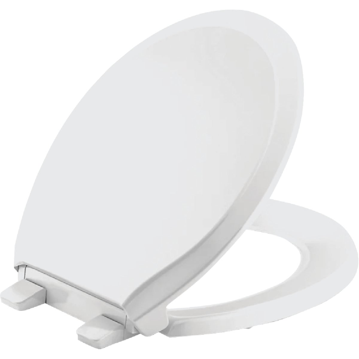 Kohler Rutledge ReadyLatch Quiet-Close Round Toilet Seat, White