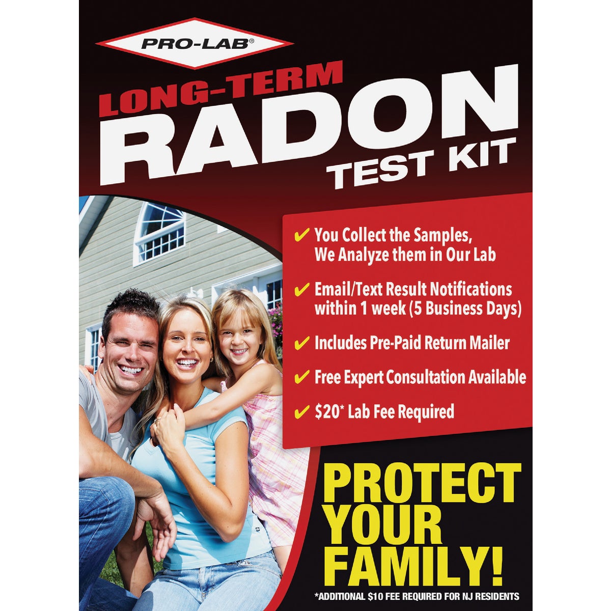 Pro Lab Long-Term Radon Test Kit