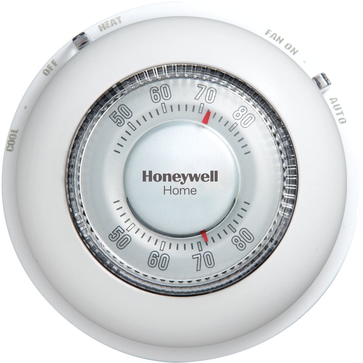 Honeywell Home Heat or Cool Off White Round Wall Thermostat