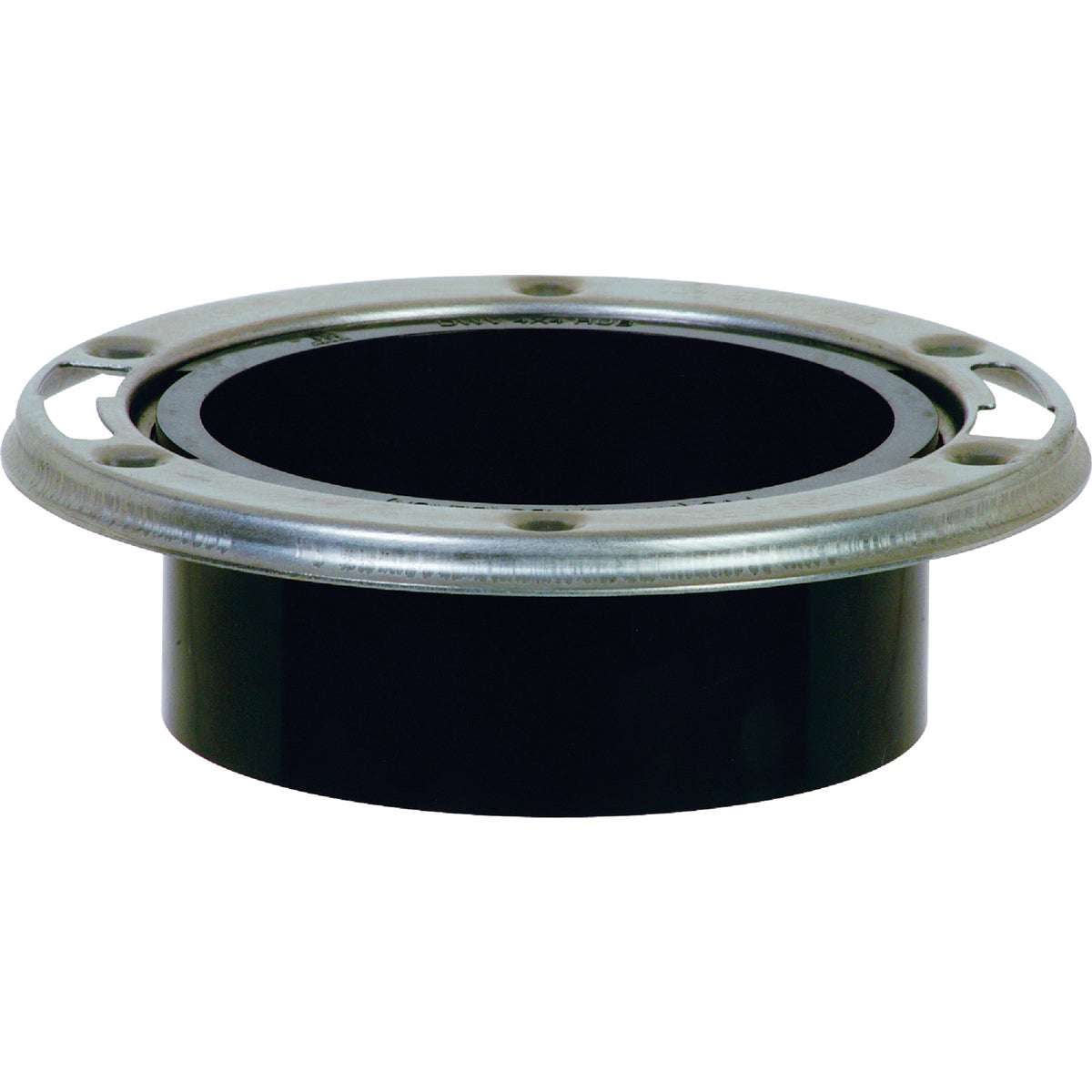 ABS 4 In. Hub Closet Flange with Stainless Steel Ring 