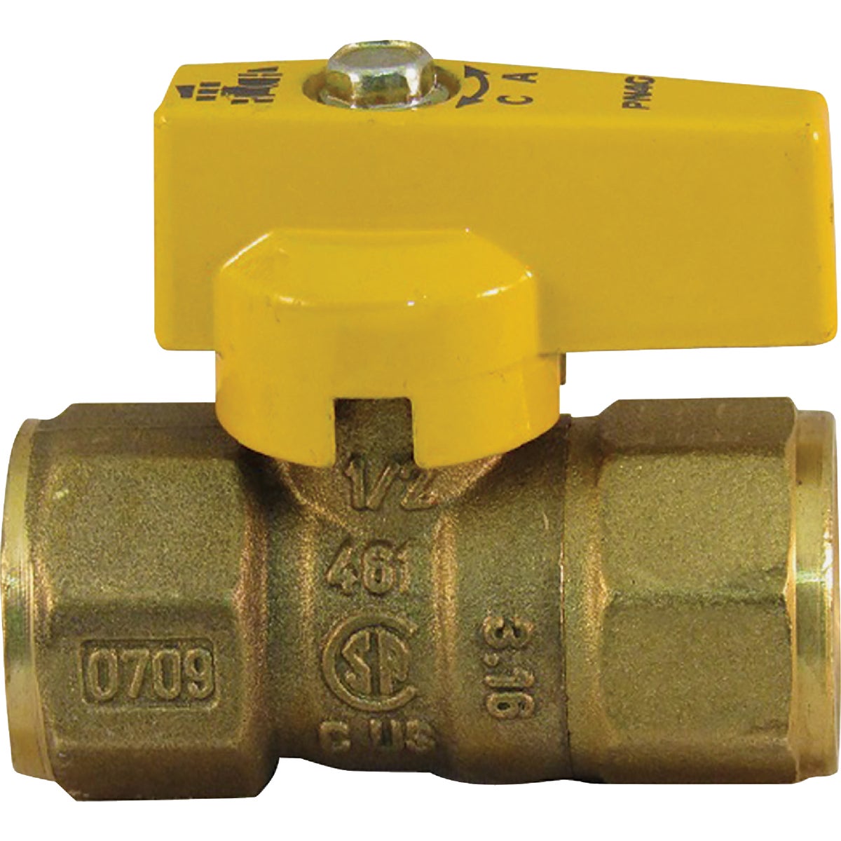Pro-Flex 3/8 In. FIP x 3/8 In. FIP Brass Gas Valve