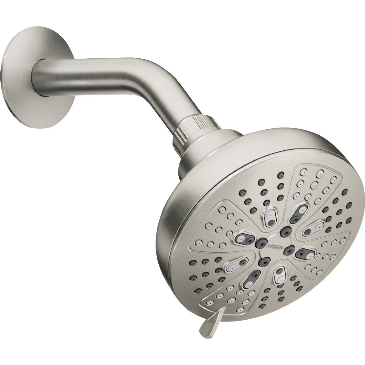 Moen Hydro Energetix Spot Resistant Brushed Nickel 8-function 4.75 In. Dia. Spray Head Fixed Shower