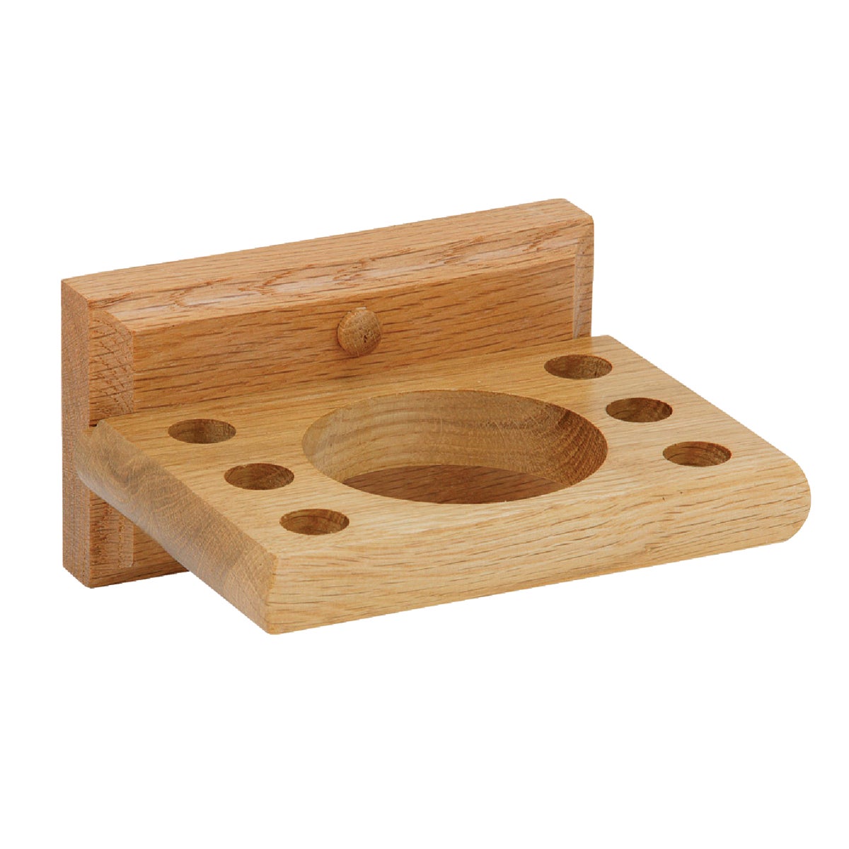 Home Impressions Sierra Medium Oak Toothbrush Holder