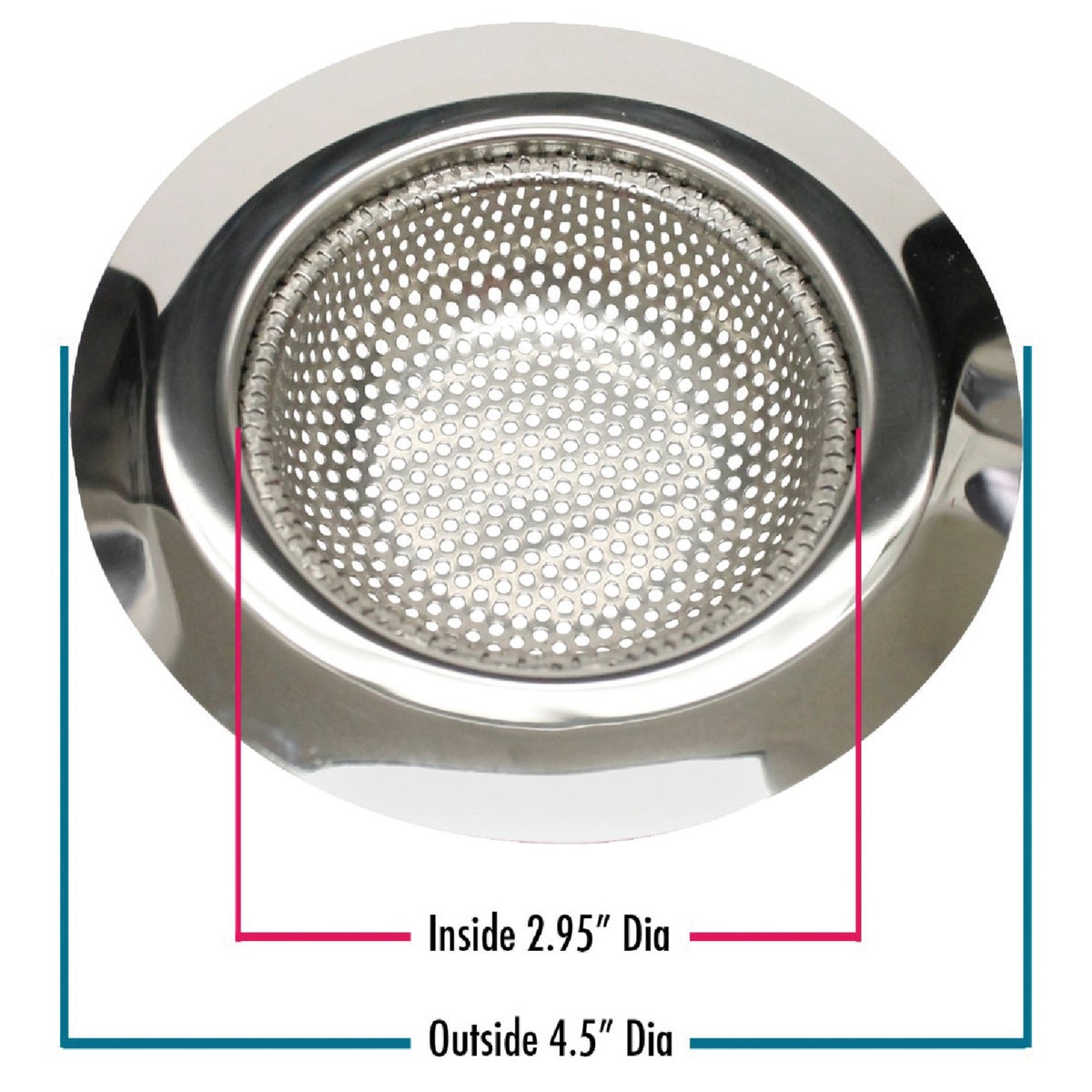 Do it Best 4-1/2 In. Stainless Steel Kitchen Sink Strainer Cup (2-Pack)