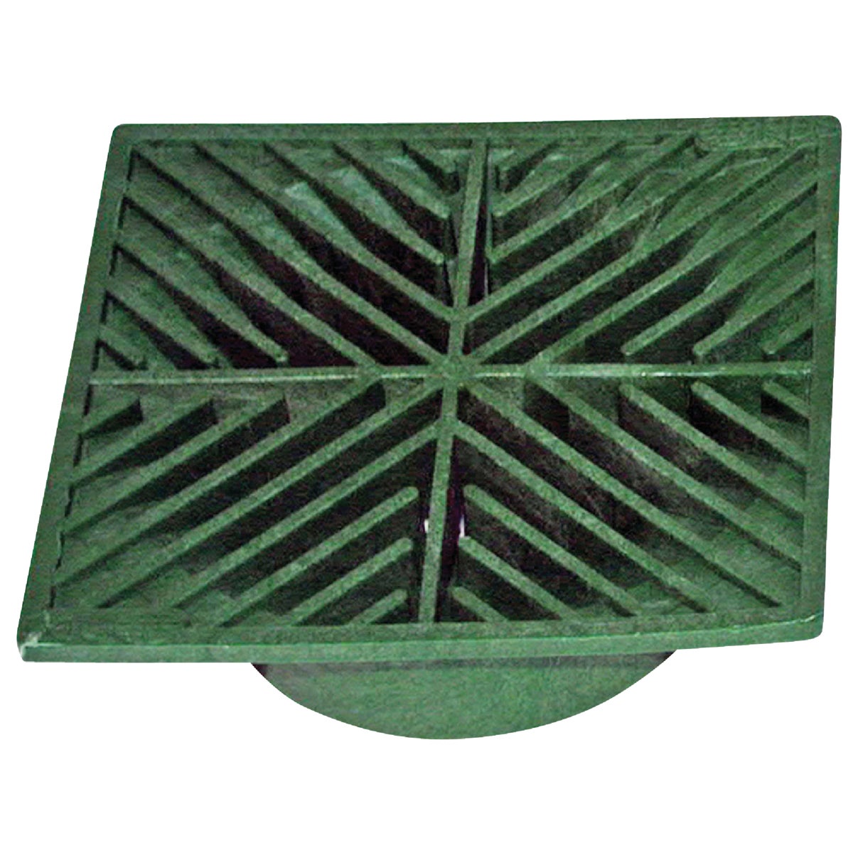 NDS 6 In. x 6 In. Green Polyolefin Square Grate