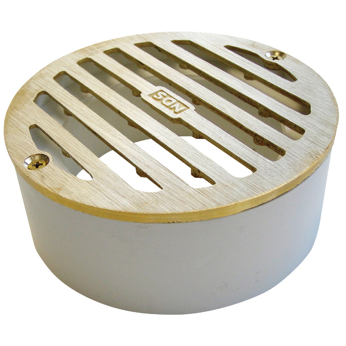 4″ RND SATIN BRASS GRATE