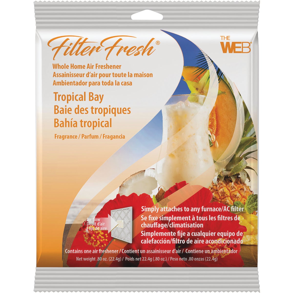 Web FilterFresh Furnace Air Freshener, Tropical Bay
