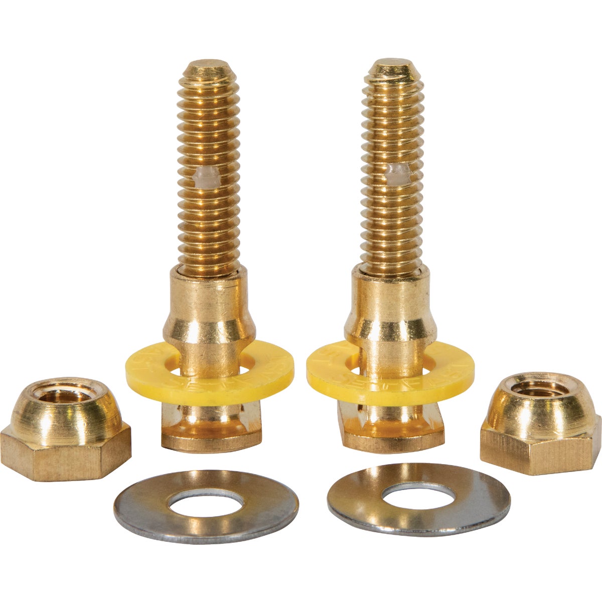 Fluidmaster SetFast 5/16 In. x 1-1/2 to 2-1/4 In. Adjustable Brass Toilet Bolts (2 Pack)
