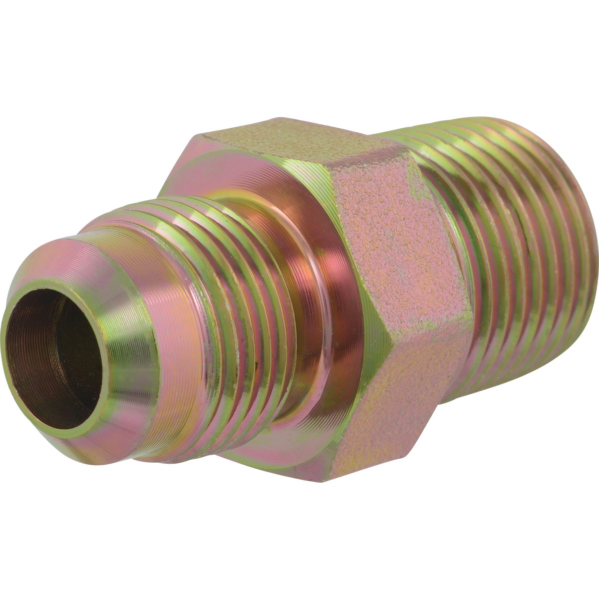 Eastman 1/2 In. OD Flare x 1/2 In. MIP (Tapped 3/8 In. FIP) Brass Adapter Gas Fitting