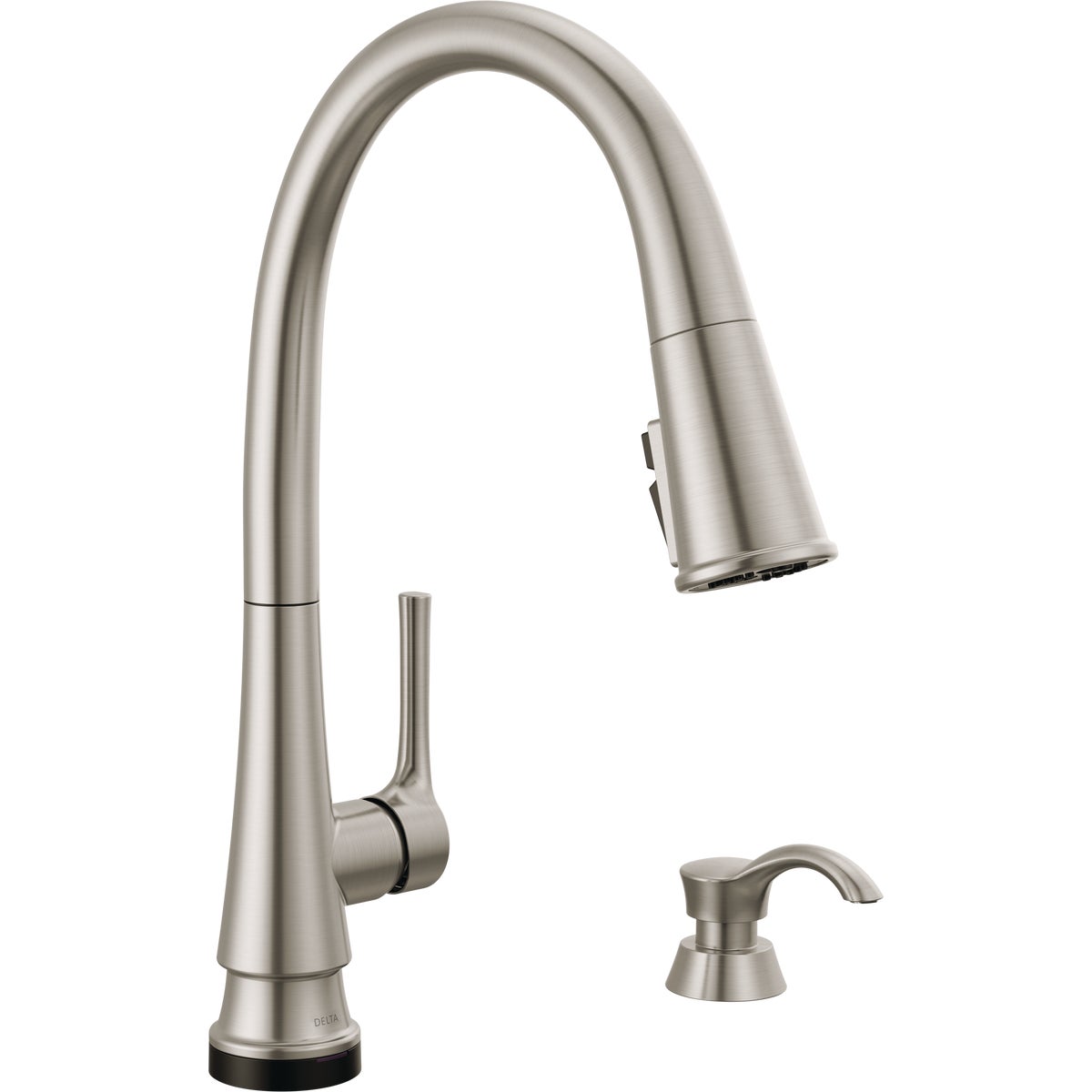 Delta Corwin Touch2O 1-Handle Pull-Down Kitchen Faucet with Soap Dispenser, Spotshield Stainless