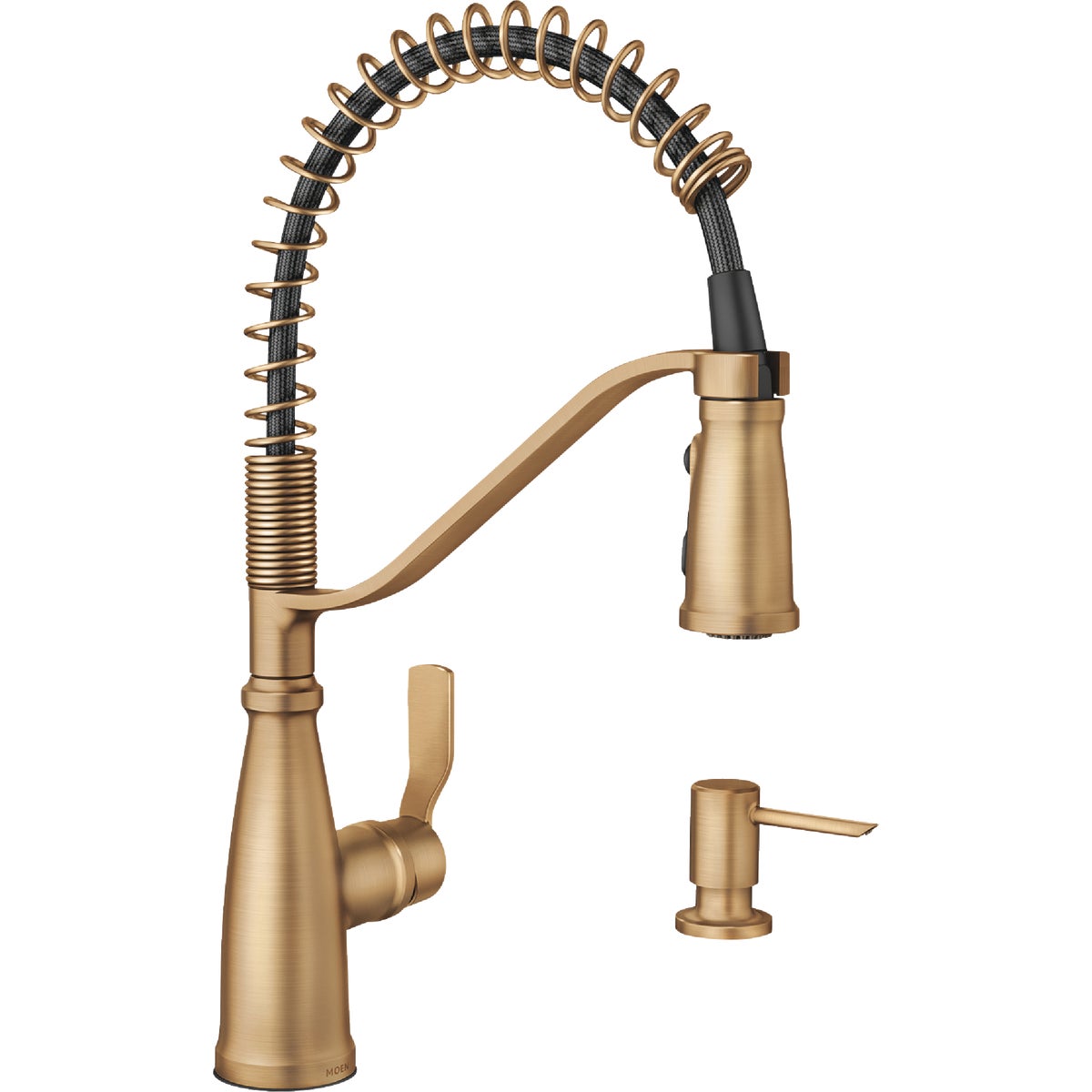 Moen Nolia 1-Handle Pull-Down Kitchen Faucet, Bronzed Gold