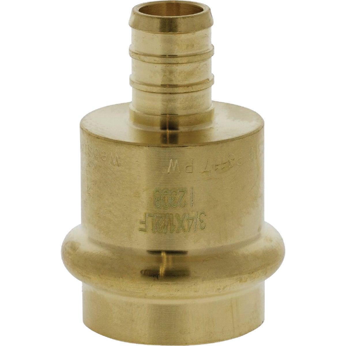 Nibco 3/4 In. Press x 1/2 F1807 LF BR PEX Transition Fitting