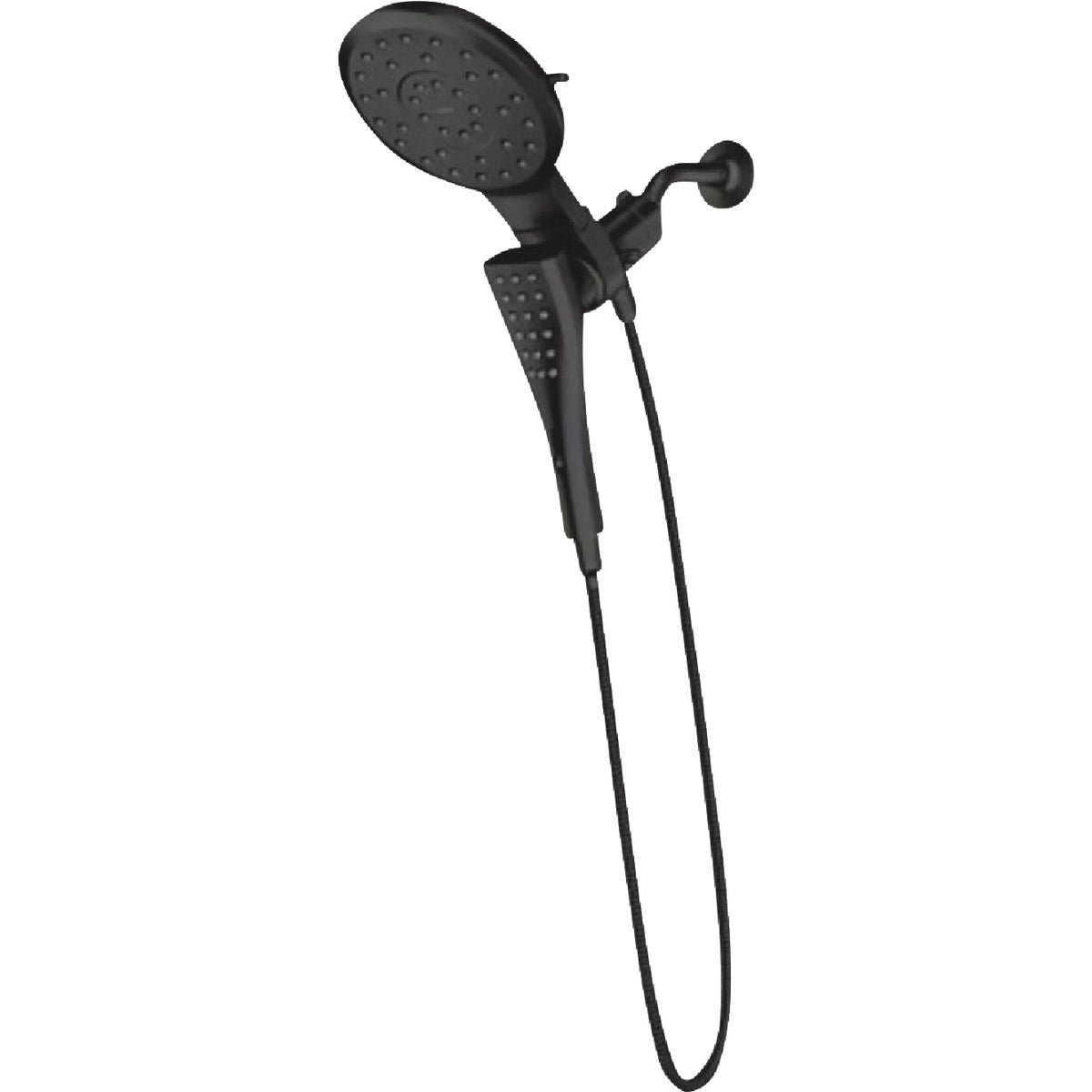 Moen Infiniti Matte Black 7 In. Dia. Spray Head with Hand Shower