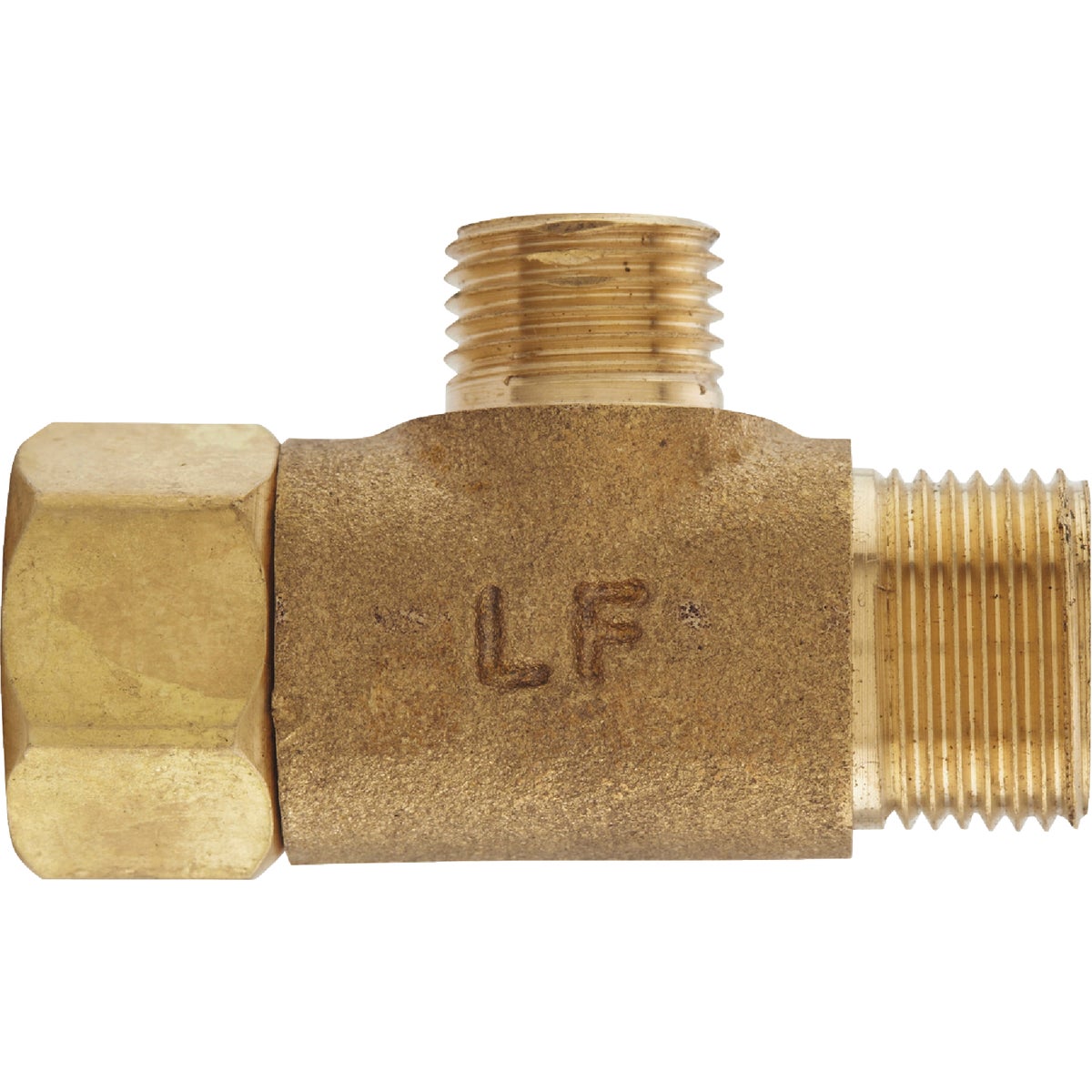 Do it 3/8 In. OD Fem x 3/8 In. OD x 1/4 In. OD Brass Extender Tee