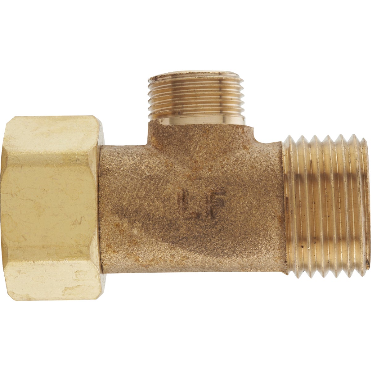 Do it 1/2 In. FIP x 1/2 In. MIP x 3/8 In. OD Brass Extender Tee