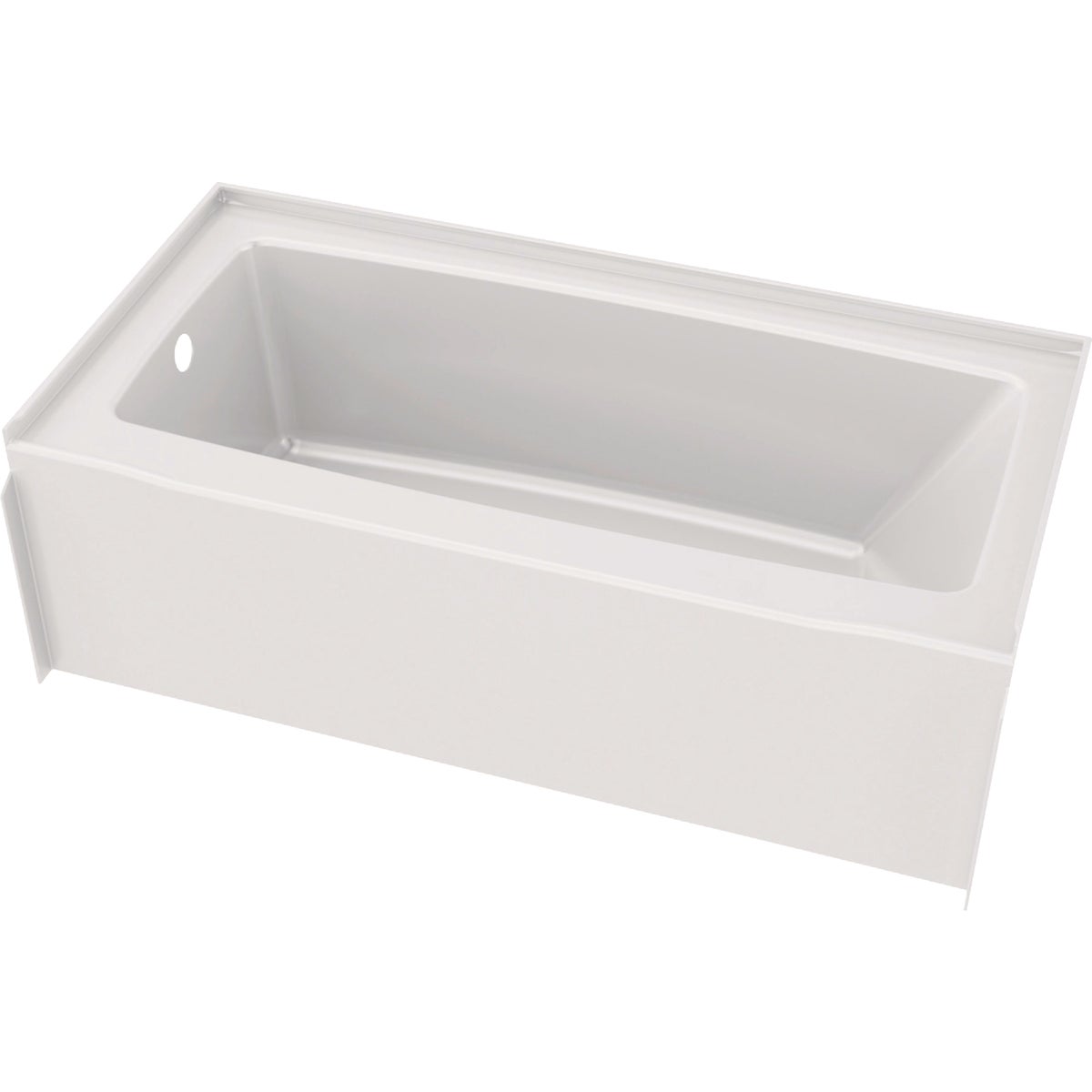 Delta Classic 500 60 In. L x 30 In. W Left Drain Rectangular Alcove Bathtub, White