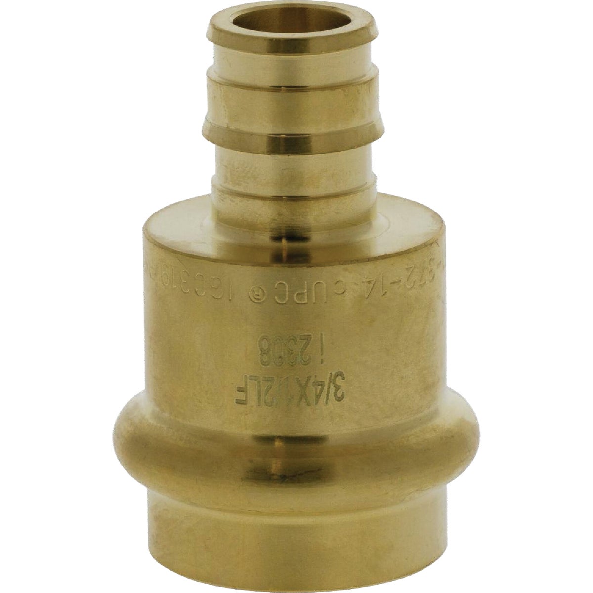 Nibco 3/4 In. Press x 1/2 F1960 LF BR PEX Transition Fitting