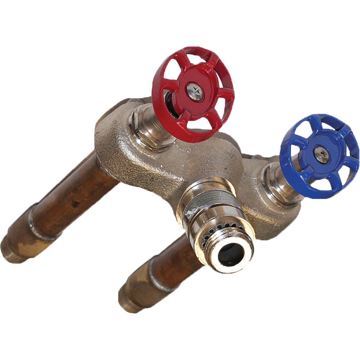 Arrowhead Brass 1/2 In. SWT x 1/2 In. MIP x 10 In. Hot & Cold Anti-Siphon Frost Free Wall Hydrant